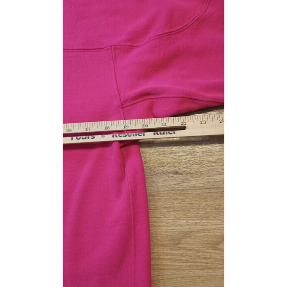 Vintage USA Russell Sweatshirt Mens Medium Pink Reverse Weave Fleece Crew Neck - Picture 14 of 16